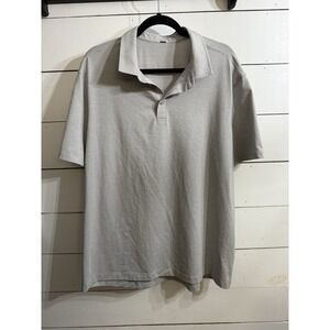 Lululemon Shirt Mens XXL Gray Evolution Polo Casual Preppy Stretch Golf‎ Logo